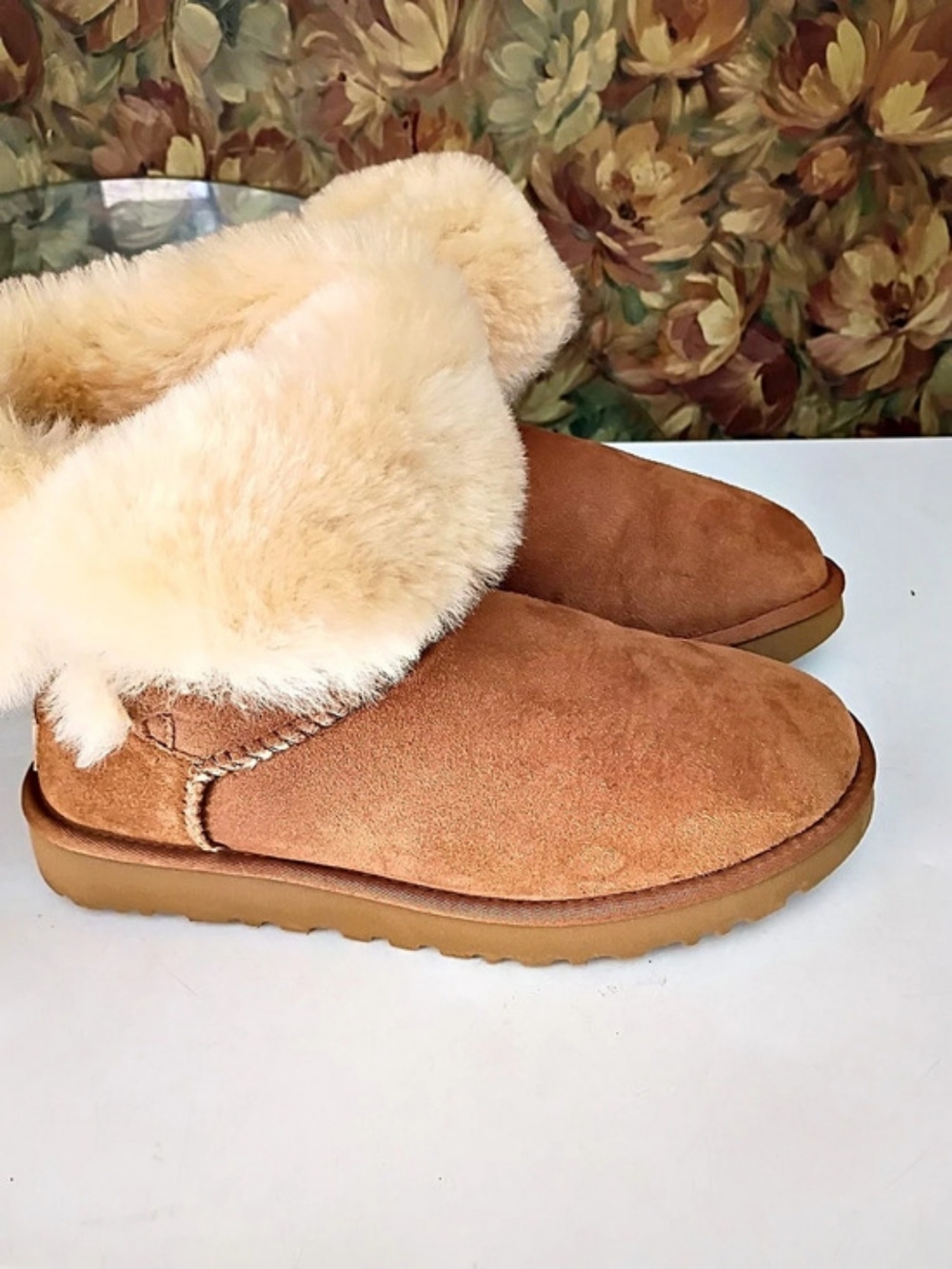 UGG Scuffette II Scuff Slippers in Brown & Cream US 7